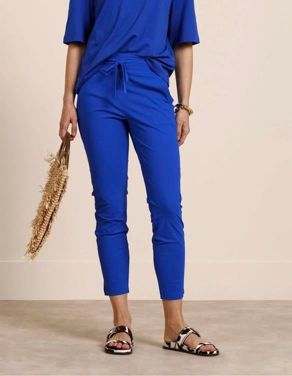 Studio Anneloes Start Up broek kobalt travelstof mt L Zgan, Blauw, Maat 42/44 (L), Ophalen of Verzenden, Zo goed als nieuw