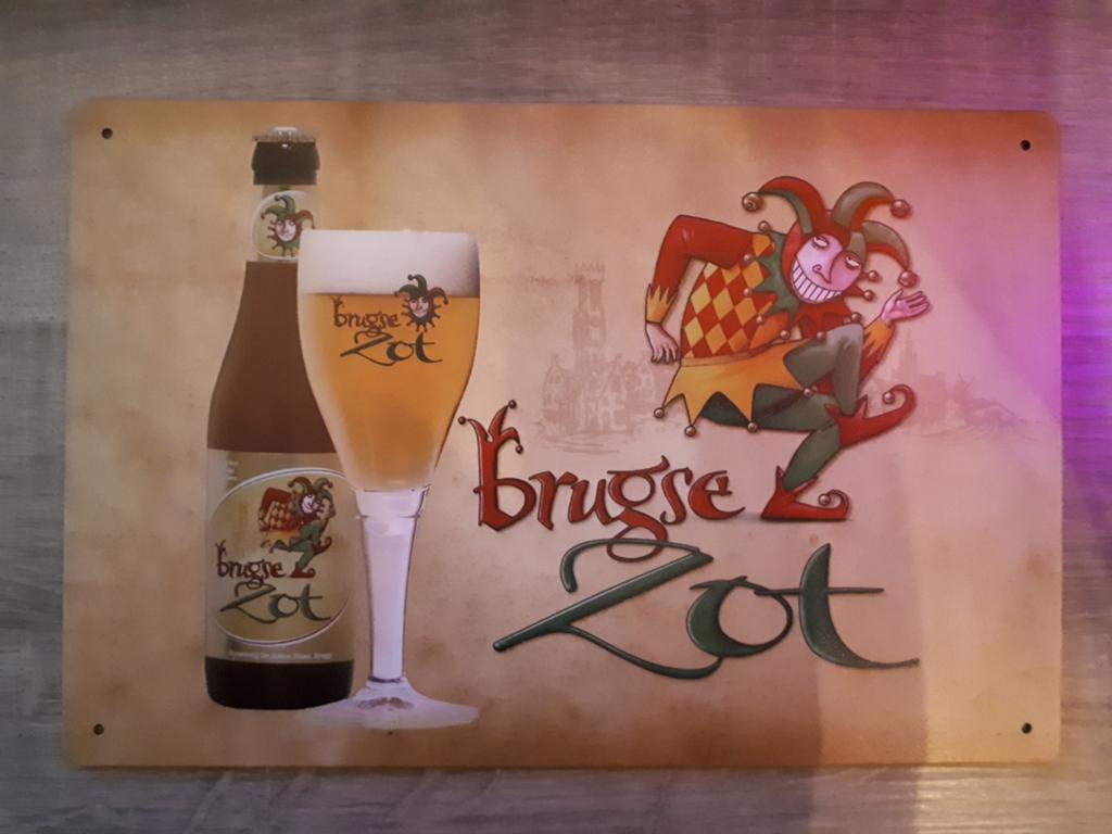 Brugse Zot 20x30 cm Metalen Reclamebord, Verzamelen, Biermerken, Ophalen of Verzenden, Nieuw, Reclamebord, Plaat of Schild, Overige merken
