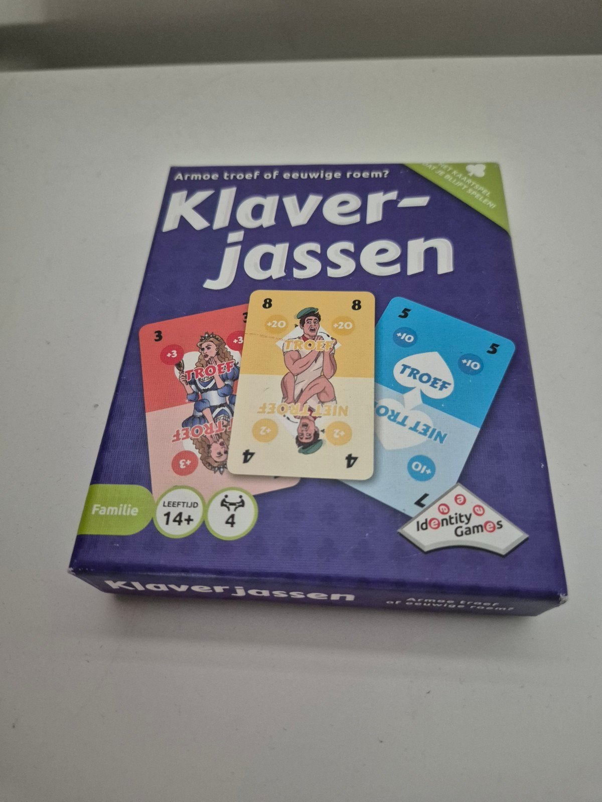 Klaverjassen kaartspel, Drie of vier spelers, Ophalen of Verzenden, Zo goed als nieuw, Identity Games