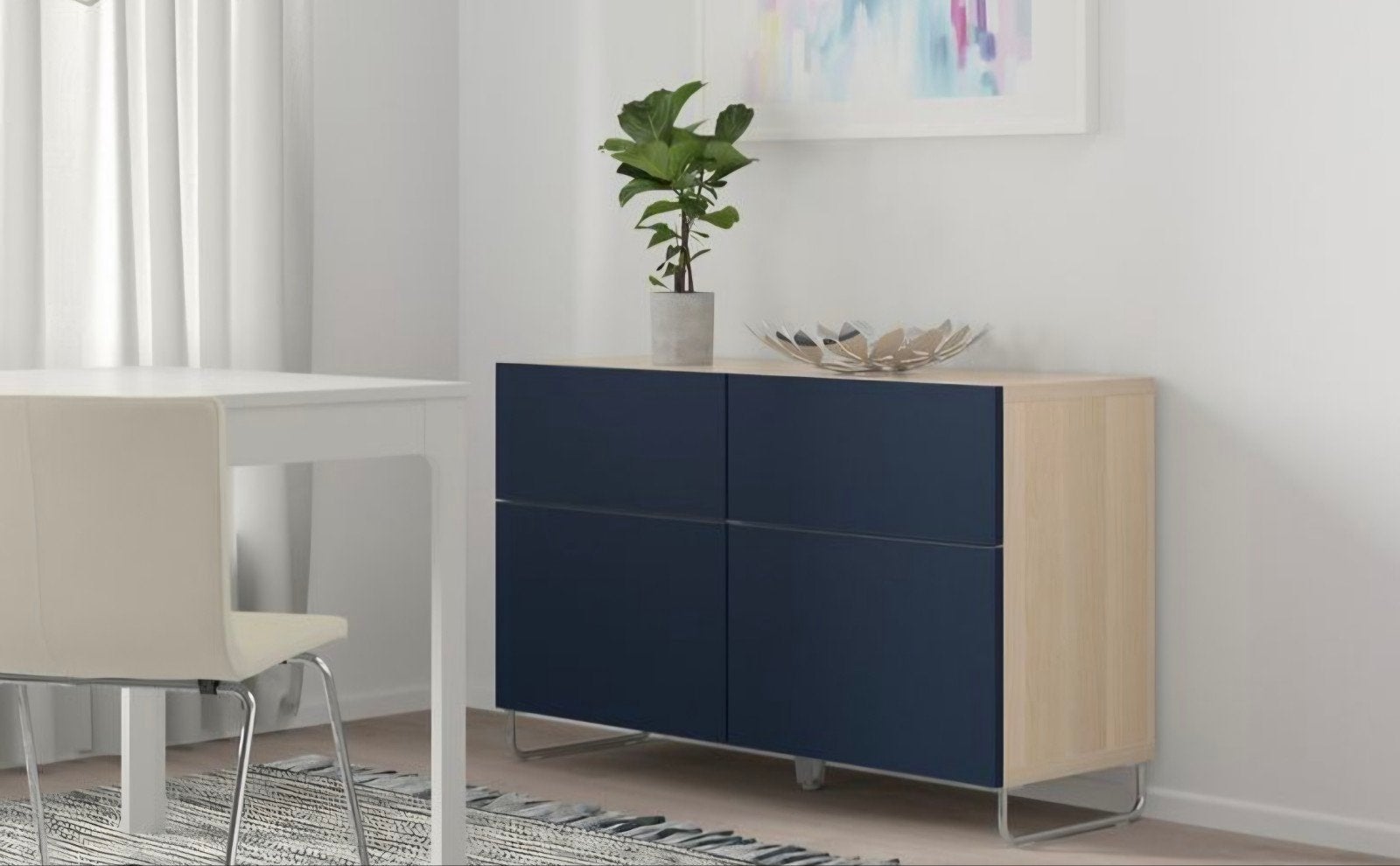4x IKEA Björköviken deuren zwartblauw + 2 ladefrontjes NIEUW, Ophalen, Nieuw