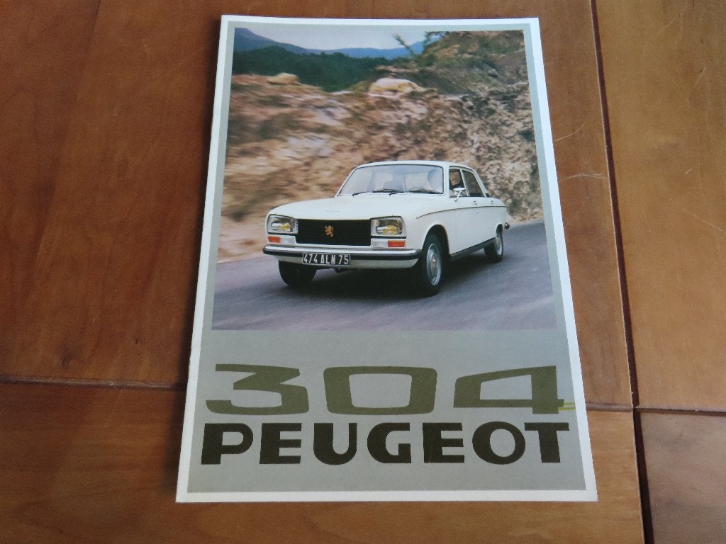 Folder Peugeot 304, 304 Break 1975, model 1976, Ophalen of Verzenden, Zo goed als nieuw, Peugeot, Peugeot