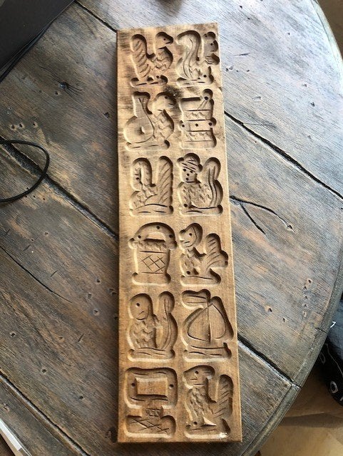 speculaasplank/koekplank groot 54 x 14,5 cm dik 2 cm, Ophalen of Verzenden
