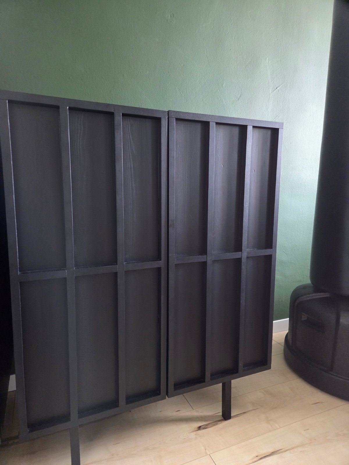 Ikea Ivar Kast Mat Zwart met deuren, Ophalen, Gebruikt, Modern, Met deur(en)