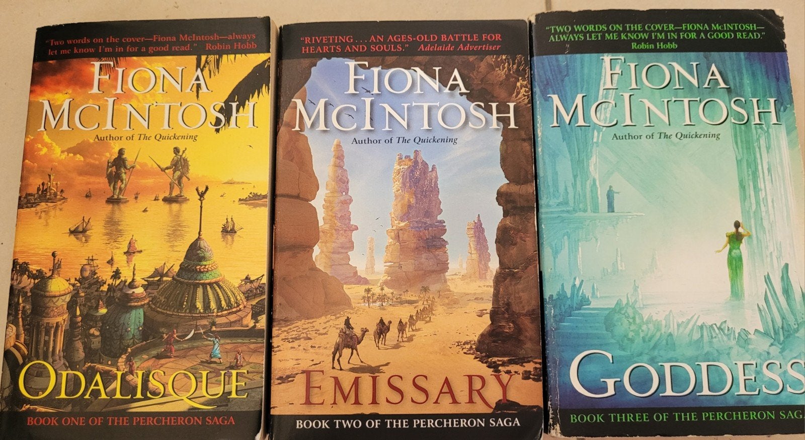Fiona McIntosh - Percheron Saga, Ophalen of Verzenden, Gelezen, Fiona McIntosh