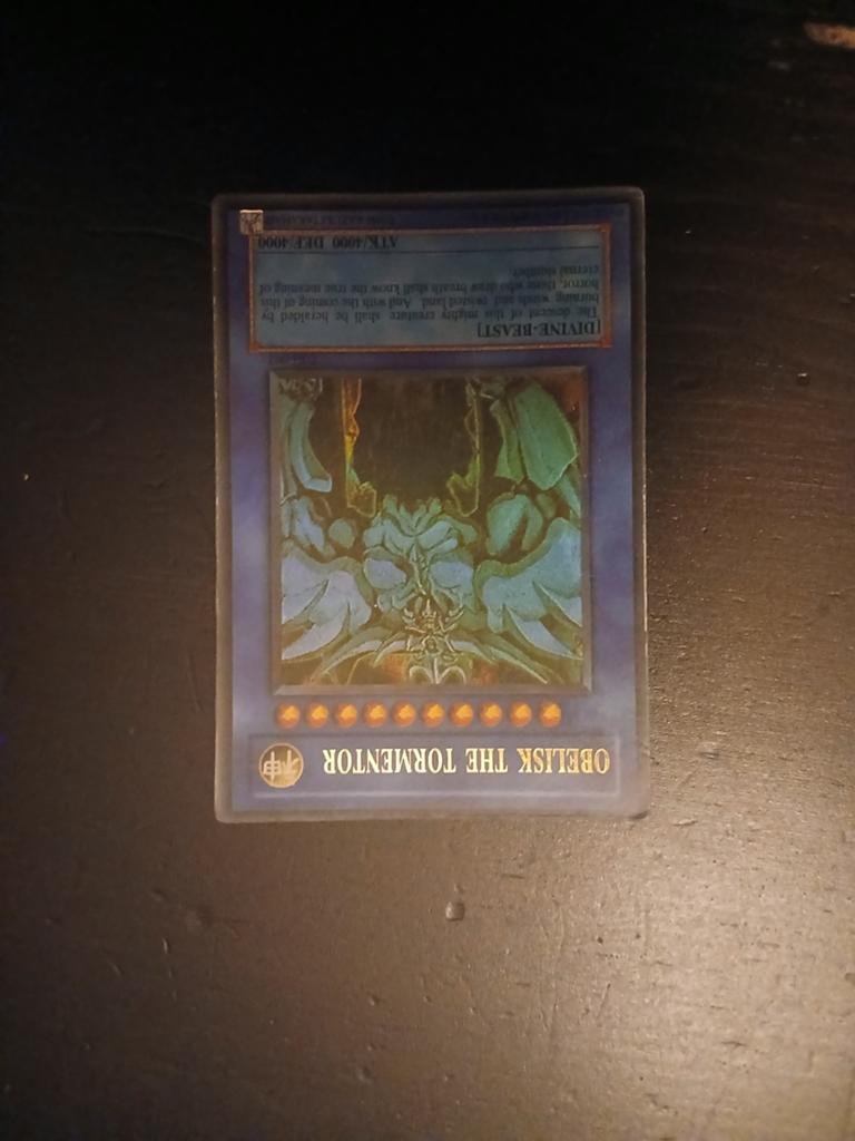 Obelisk the tormentor holo kaart ! Zsm weg !, Hobby en Vrije tijd, Verzamelkaartspellen | Yu-gi-Oh!, Ophalen of Verzenden, Zo goed als nieuw