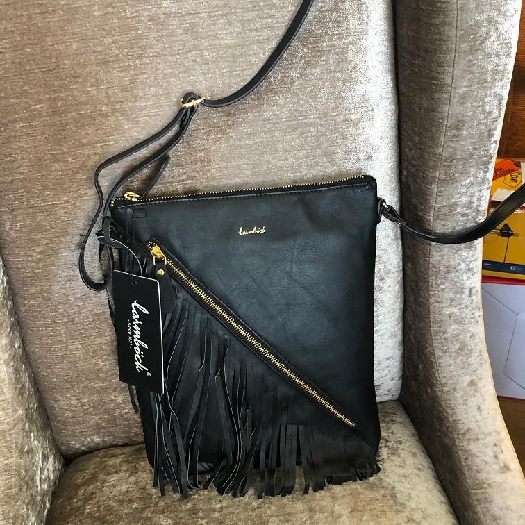 Leren schoudertas Laimböck Lozio damestas lederen tas -50%, Wilms, Schoudertasje, Zwart, Nieuw
