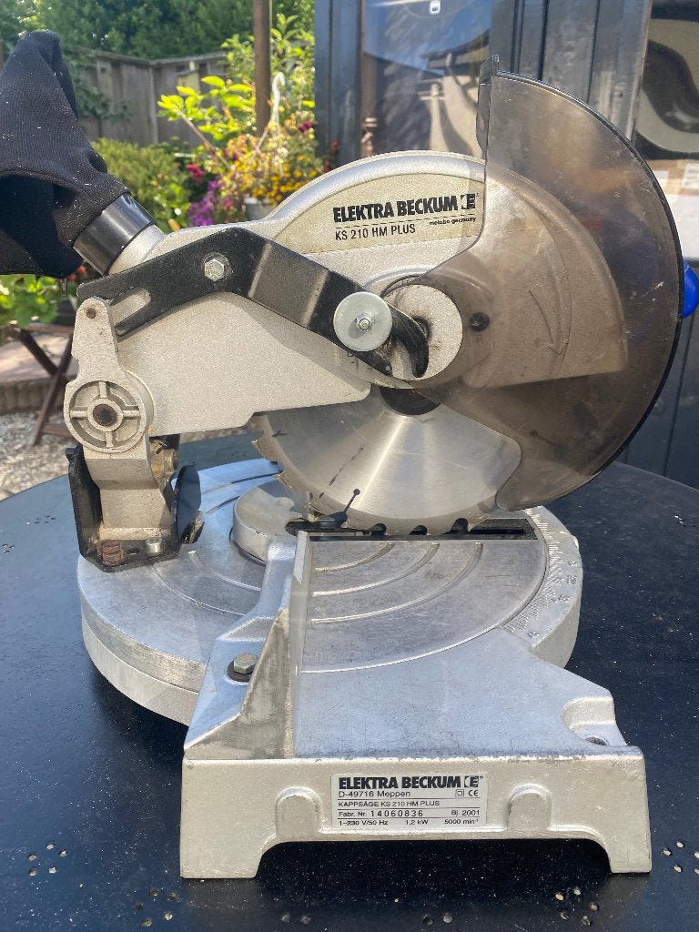 Afkortzaag, Doe-het-zelf en Verbouw, Gereedschap | Zaagmachines, Ophalen, Elektra Beckum, Gebruikt, Afkortzaag