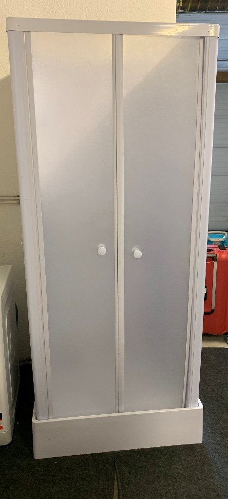 Mobiele douchecabine 90x90 – compleet – gebruikt, Doe-het-zelf en Verbouw, Ophalen of Verzenden, Gebruikt, Douche