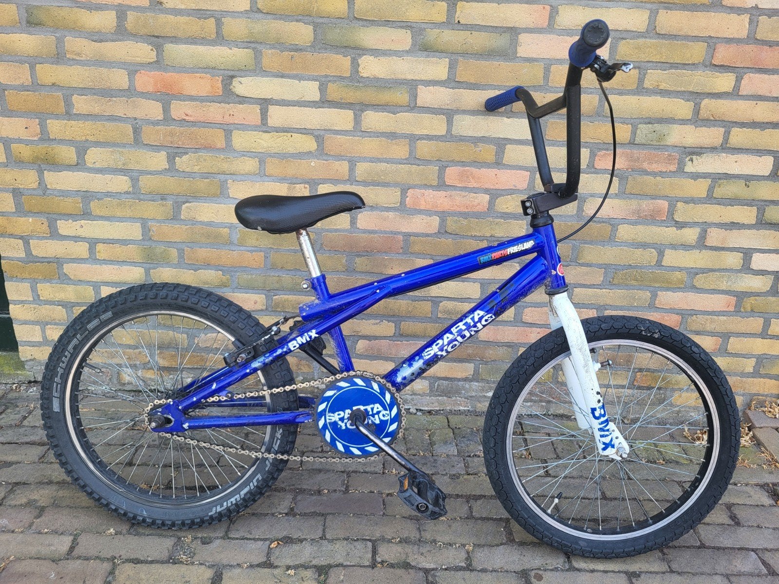 BMX crossfiets, Fietsen en Brommers, Fietsen | Crossfietsen en BMX, Ophalen, Gebruikt, Staal, Terugtraprem