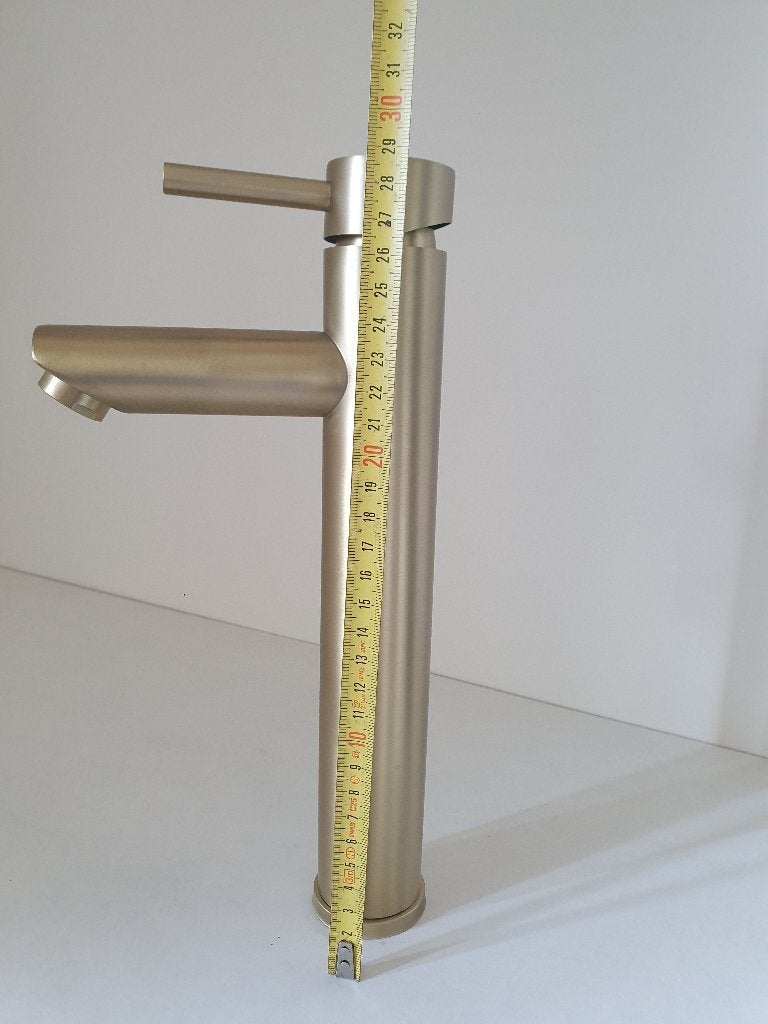 Waskom mengkraan Wastafelkraan GOUD Badkamer kraan HOOG, Doe-het-zelf en Verbouw, Sanitair, Ophalen of Verzenden, Nieuw, Rvs, Kraan