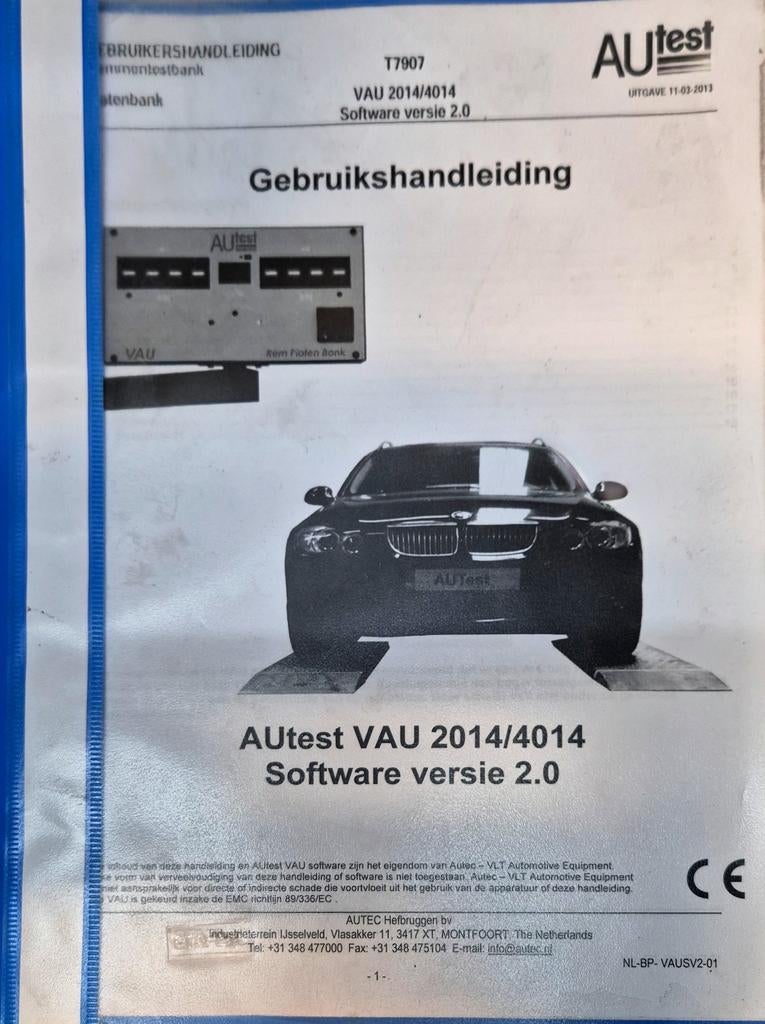 PEDAALKRACHTMETER  VOOR AUTEC REMBANK VAU 2014/4014 Software, Ophalen, Nieuw
