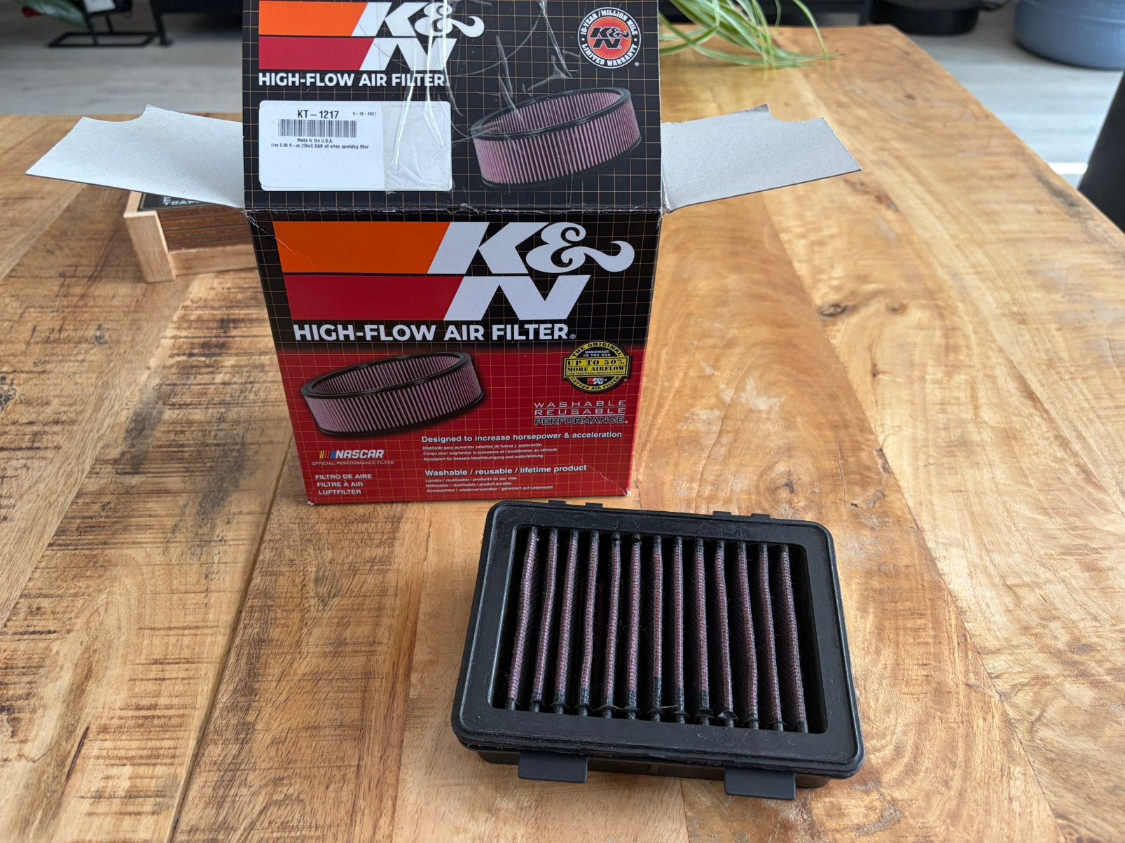 K&N Filter KTM Duke 390 / Husqvarna 401 Air Filter Lucht, Ophalen of Verzenden, Gebruikt