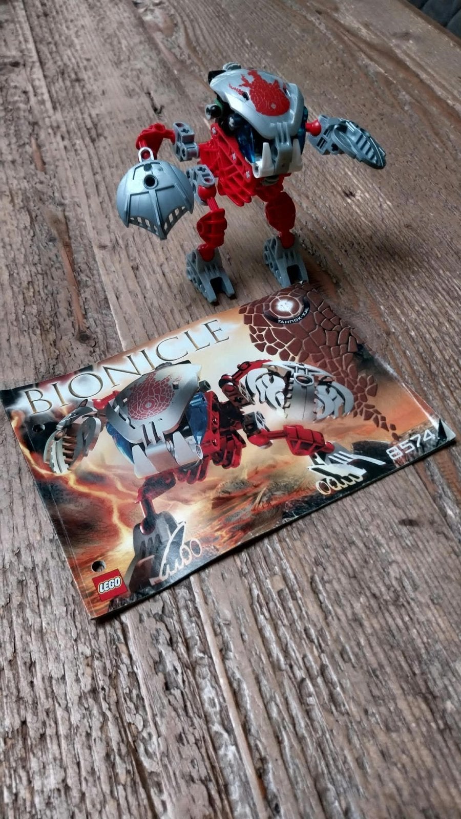 Lego Bionicle Tahnok-Kal 8574 met instructieboekje, Ophalen of Verzenden, Gebruikt, Overige merken
