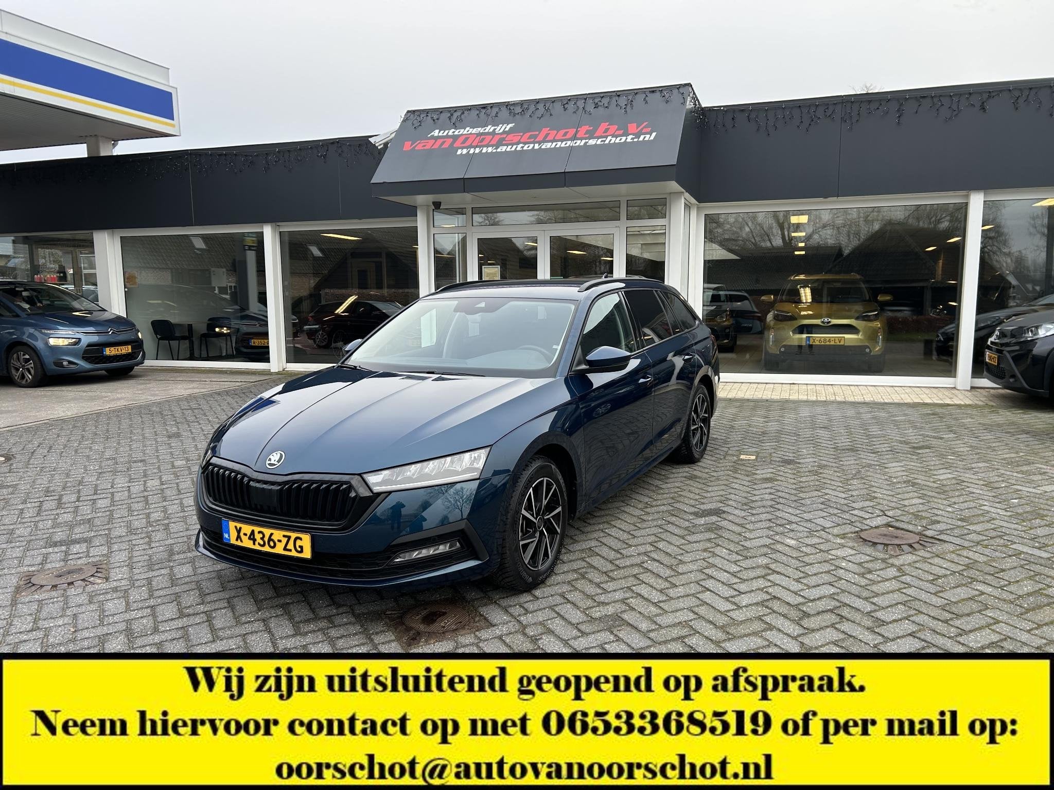 Skoda Octavia Combi 1.0 TSI Business Edition, Auto's, Skoda, Voorwielaandrijving, Stof, Gebruikt, Blauw