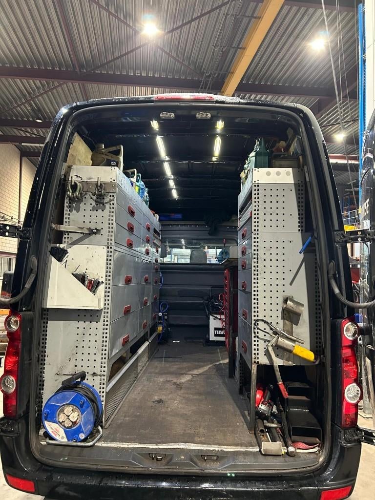 Bus inrichting - Volkswagen Crafter - Stellingen - Werkbank., Ophalen, Gebruikt