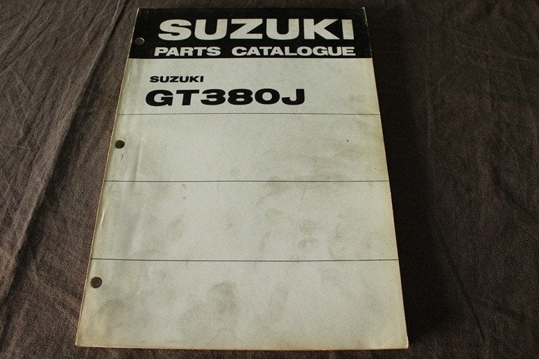 Suzuki GT380J 1972 motorcycle parts catalogue GT 380 Ram Air, Motoren, Ophalen of Verzenden, Suzuki