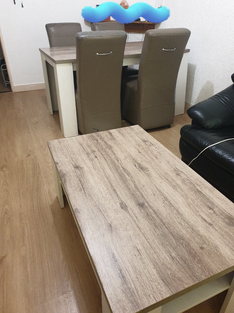 Salontafel en eettafel, Huis en Inrichting, Ophalen, Gebruikt, 100 tot 150 cm, 50 tot 100 cm