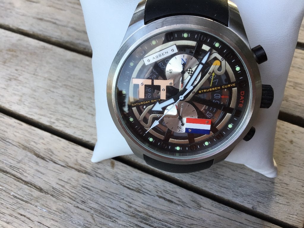 UNIEK TT-Circuit horloge gelimiteerd gemaakt, Ophalen, Zo goed als nieuw