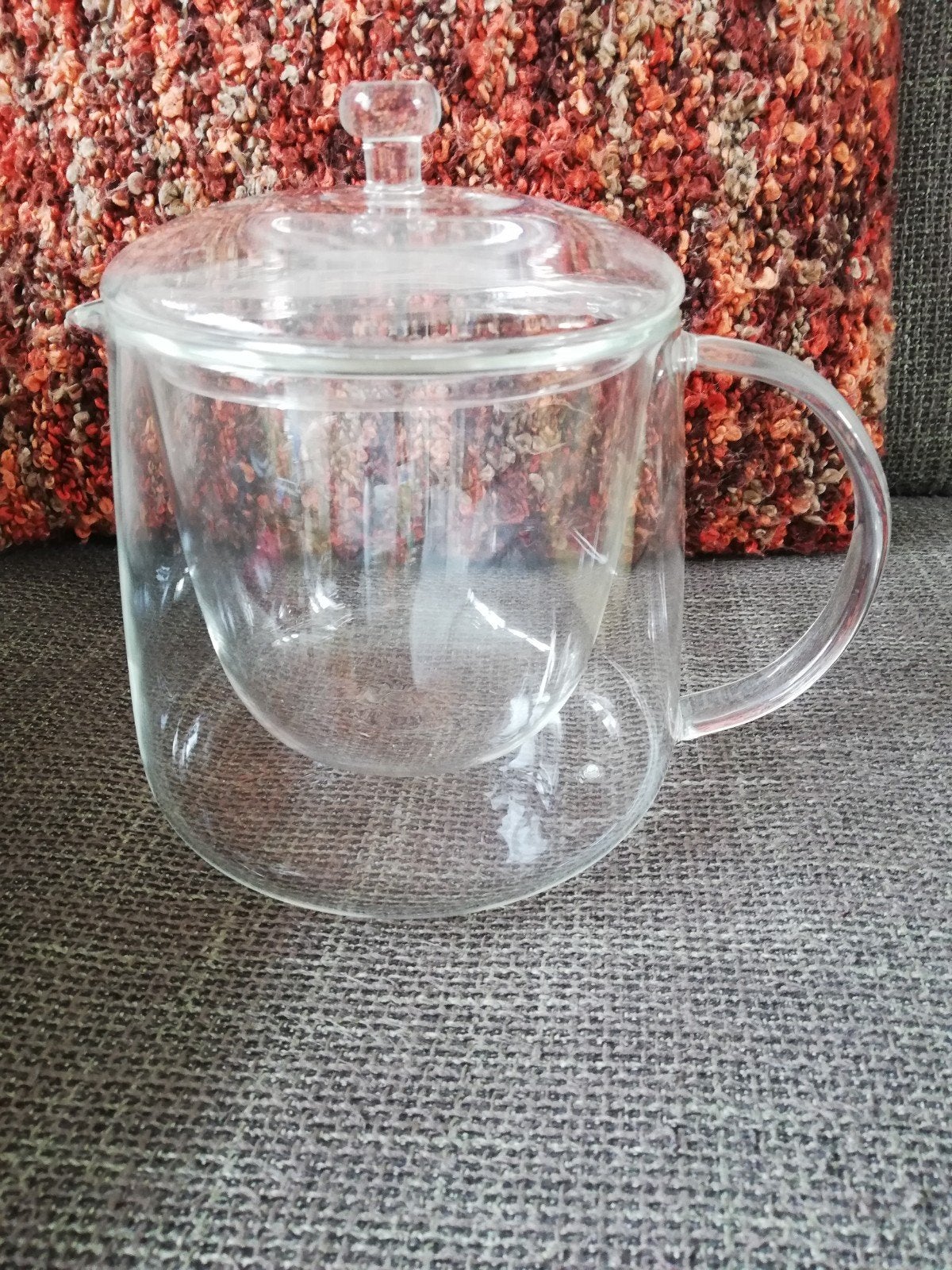 Theepot, dubbelwandig, van glas, Ophalen, Glas, Overige stijlen, Overige typen