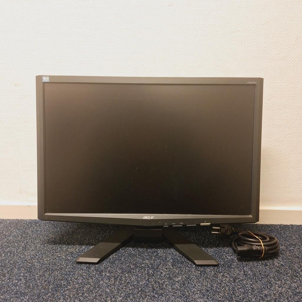 Acer X223W - 22" LCD Monitor | VGA | Compleet, Computers en Software, Monitoren, Gaming, Gebruikt, Kantelbaar, .