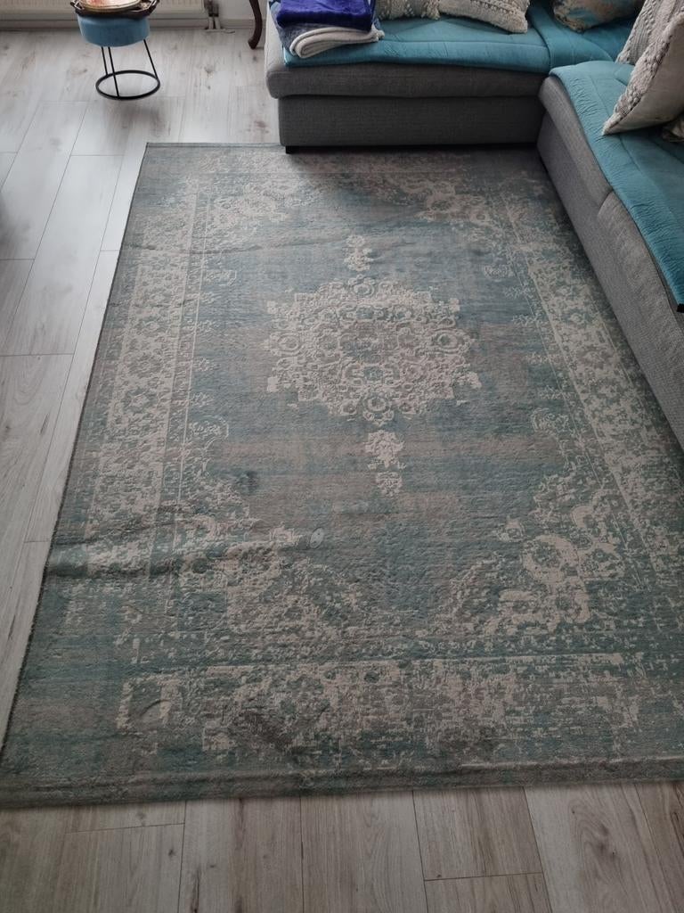 groot vloerkleed van Lifa Living in vintage grijs/blauw., 200 cm of meer, Ophalen of Verzenden, 200 cm of meer, Rechthoekig