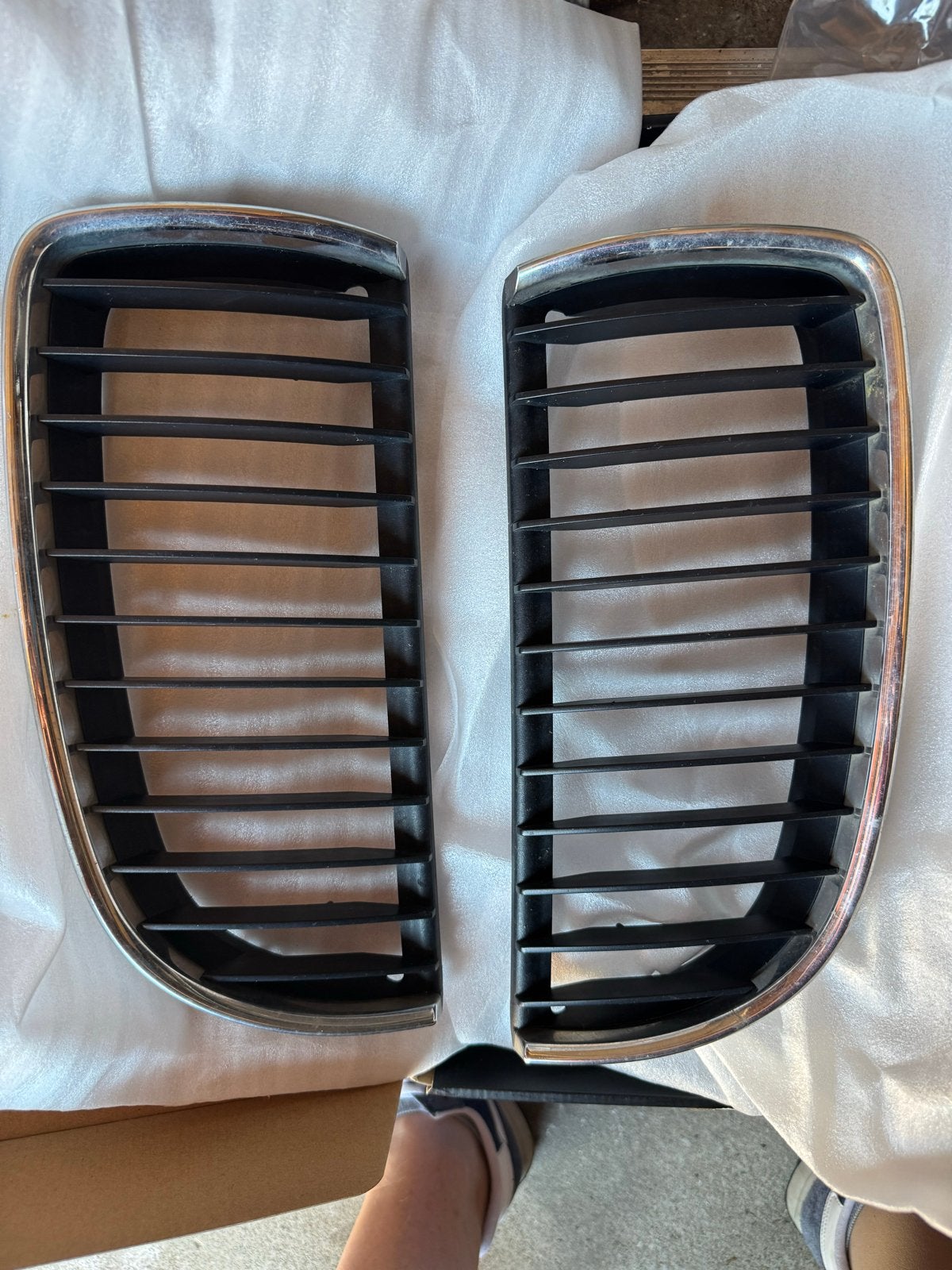 Originele BMW E90/E91 pre-LCI Nieren/Grille Set, Ophalen, Gebruikt, Voor, BMW