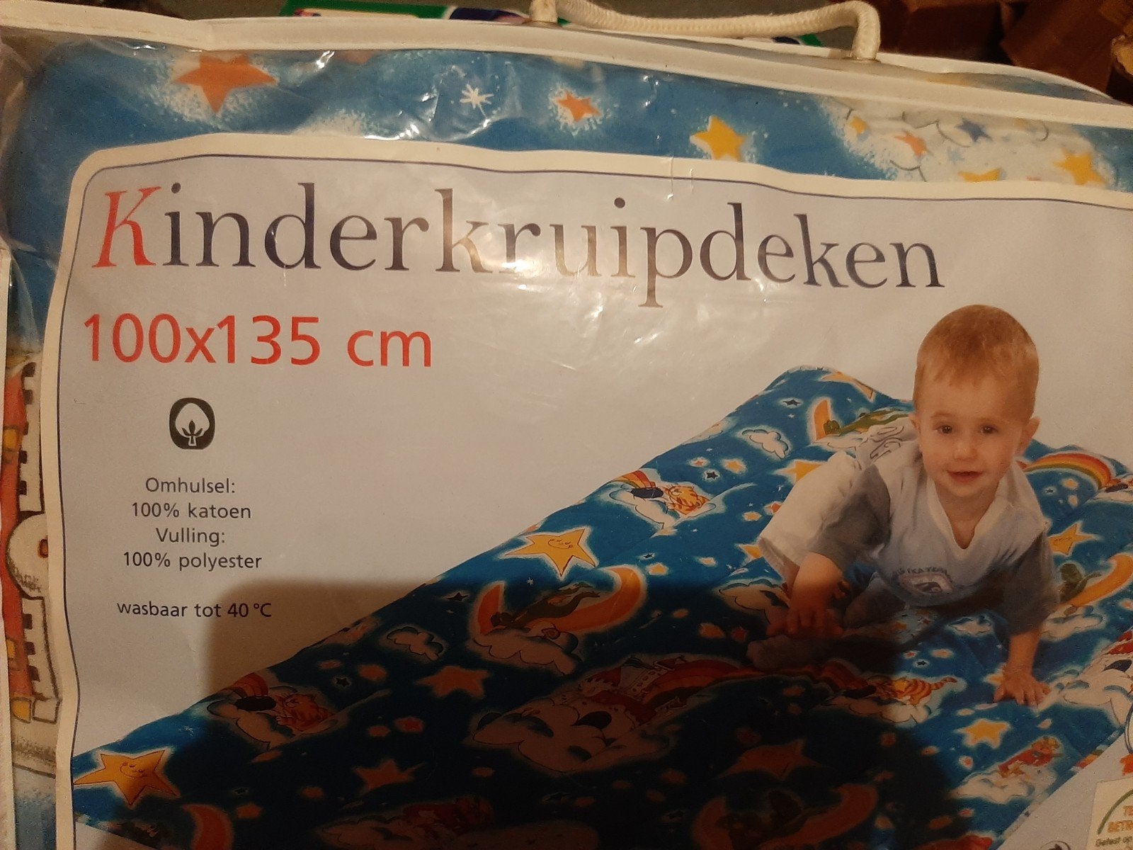 Kinderkruipdeken 100x135 cm - Katoen/Polyester, Ophalen