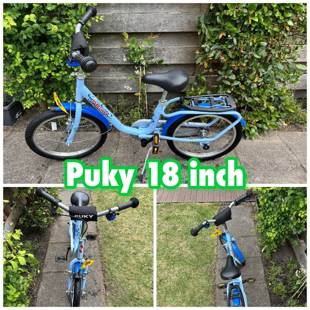 Puky Z8 18 inch kinderfiets Ocean Blue, Ophalen, Terugtraprem, Puky, 16 tot 20 inch
