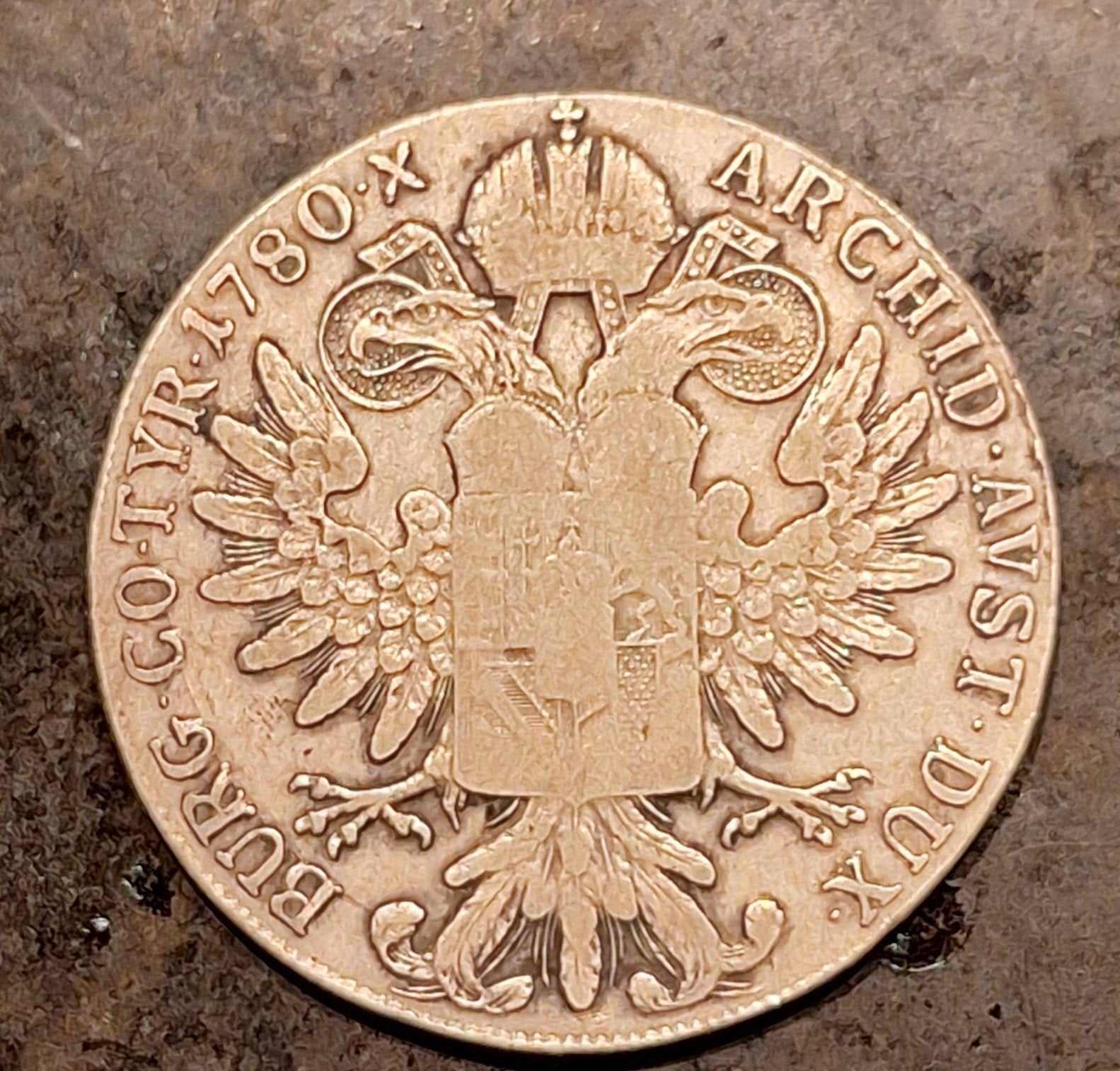 Zilveren Maria Theresia Thaler 1780 (naslag) - Oostenrijk, Postzegels en Munten, Ophalen of Verzenden, Oostenrijk, Zilver