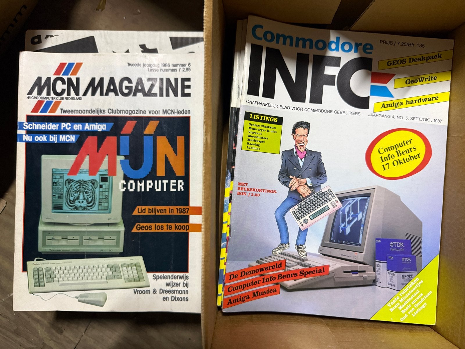 MCN, C64, Amiga Welt, 68000er tijdschriften, jaren '80-'90, Ophalen, Zo goed als nieuw, Overige typen