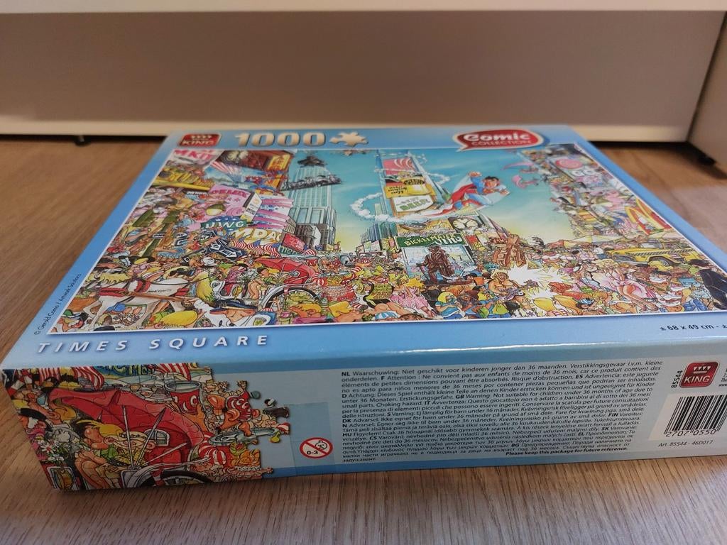Comic collection puzzel 1000 stukjes times square, Ophalen of Verzenden, 500 t/m 1500 stukjes
