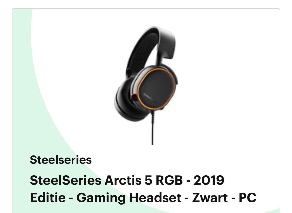 SteelSeries Arctis 5 RGB Gaming Headset - Bedraad