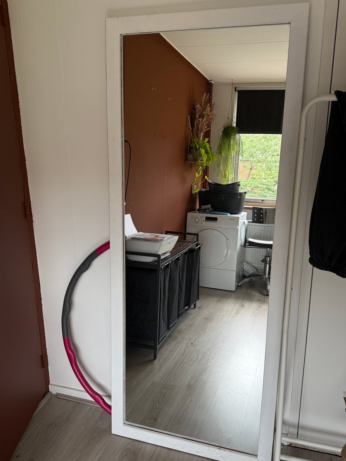 Grote spiegel, Huis en Inrichting, Ophalen, Zo goed als nieuw, Rechthoekig, Minder dan 100 cm