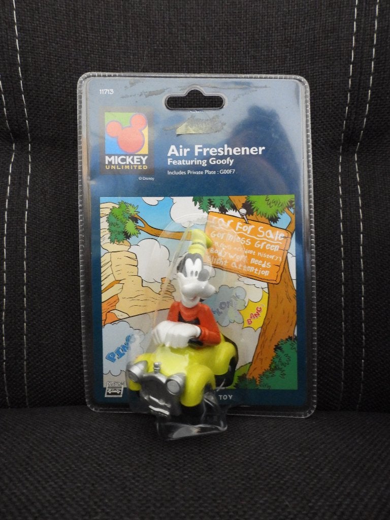 Goofy autoluchtverfrisser., Ophalen of Verzenden, Overige figuren, Zo goed als nieuw, Beeldje of Figuurtje