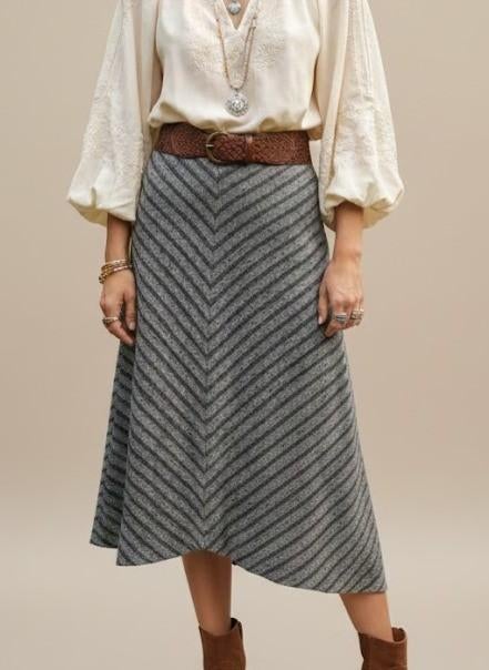 Vintage wollen winter rok, Kleding | Dames, Rokken, Zo goed als nieuw, Maat 36 (S), Onder de knie, Verzenden
