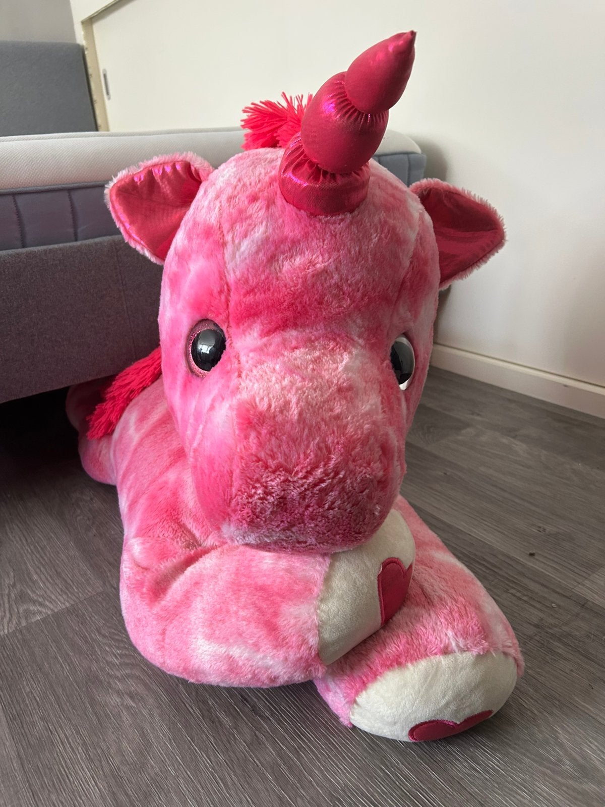 Mega unicorn knuffel, Kinderen en Baby's, Speelgoed | Knuffels en Pluche, Ophalen, Zo goed als nieuw, Overige typen