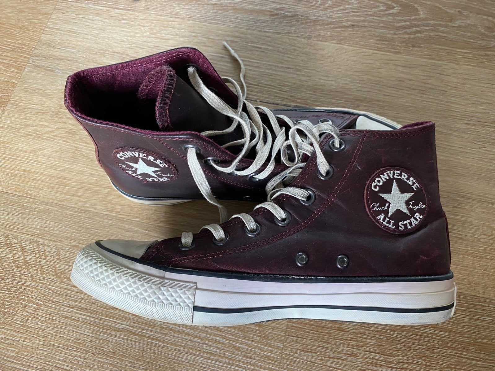 Leren All Stars converse schoenen te koop. Maat 37,5., Overige kleuren, Ophalen of Verzenden, Sneakers of Gympen, Zo goed als nieuw