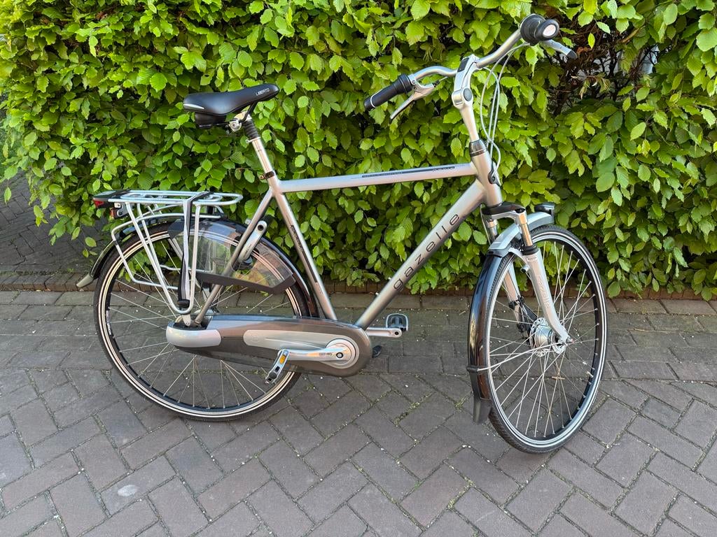 Gazelle Paris Plus - herenfiets, Ophalen, Gebruikt, Versnellingen, 57 tot 61 cm