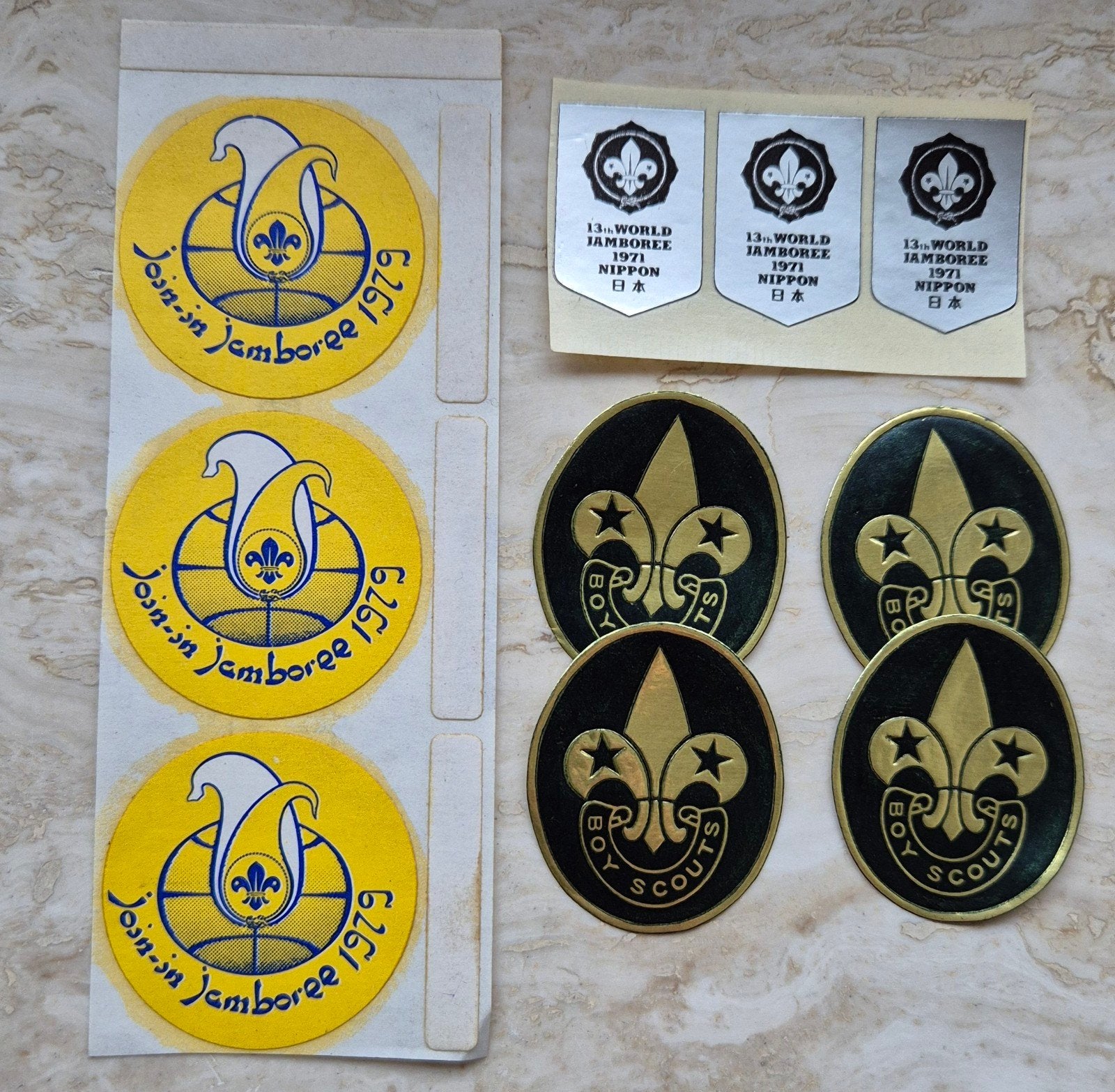 Jamboreestickers., Ophalen of Verzenden, Embleem, Speld of Insigne