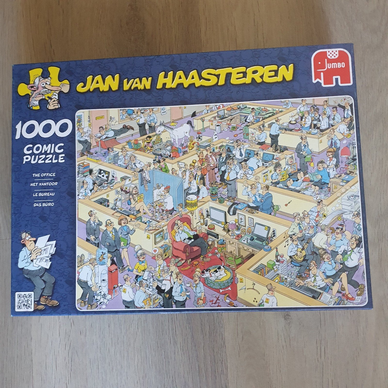 6. Supergrappige Jan van Haasteren-Het kantoor, Ophalen of Verzenden, 500 t/m 1500 stukjes, Zo goed als nieuw, Legpuzzel