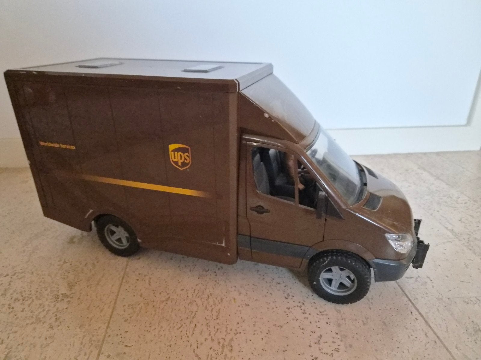UPS Bestelwagen Speelgoedauto Bruder, Ophalen, Zo goed als nieuw