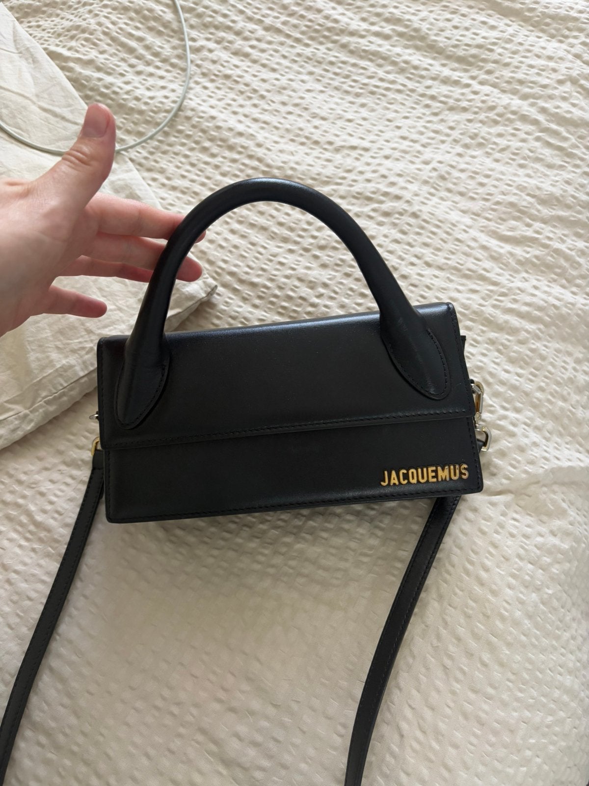 Jacquemus chiquito small, Verzenden, Zo goed als nieuw, Zwart, Schoudertasje