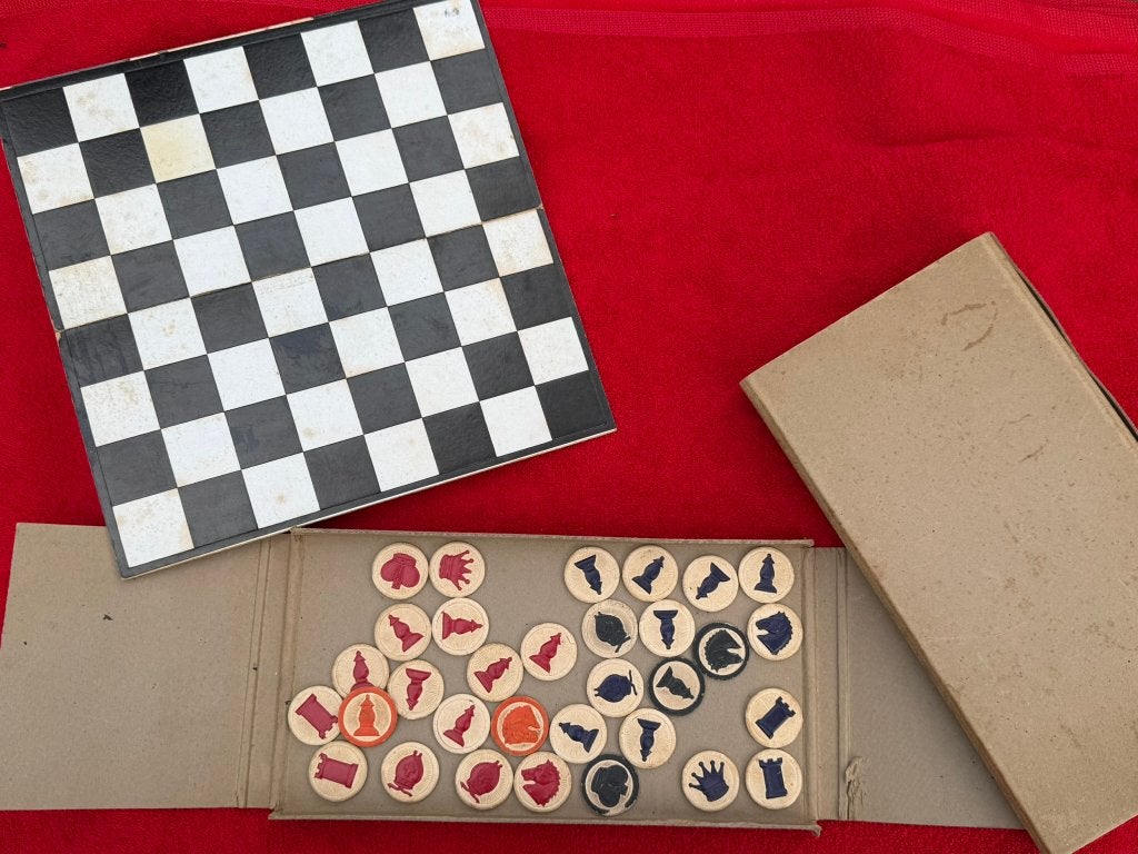 Wo2 schaakspel duitse feldpost wehrschach, Ophalen of Verzenden, Duitsland