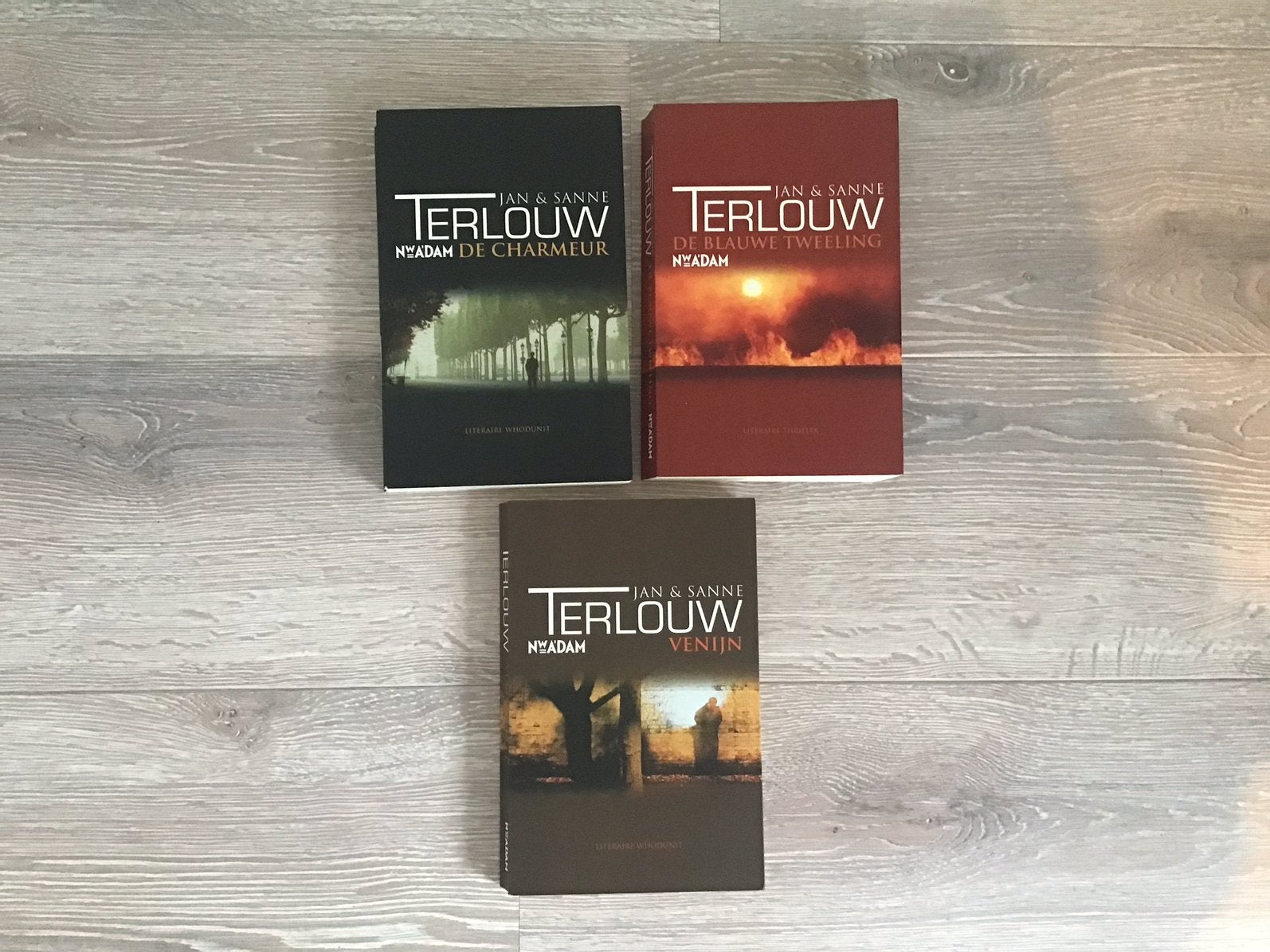 Jan Terlouw boeken: Venijn - De Chameur - De Blauwe Tweeling, Ophalen, Nieuw