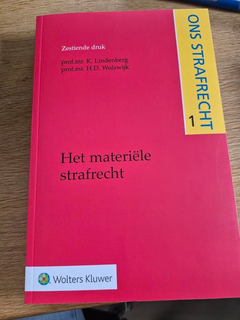 Ons Strafrecht 1: Het materiële strafrecht (26e druk), Boeken, Ophalen of Verzenden, Zo goed als nieuw, WO