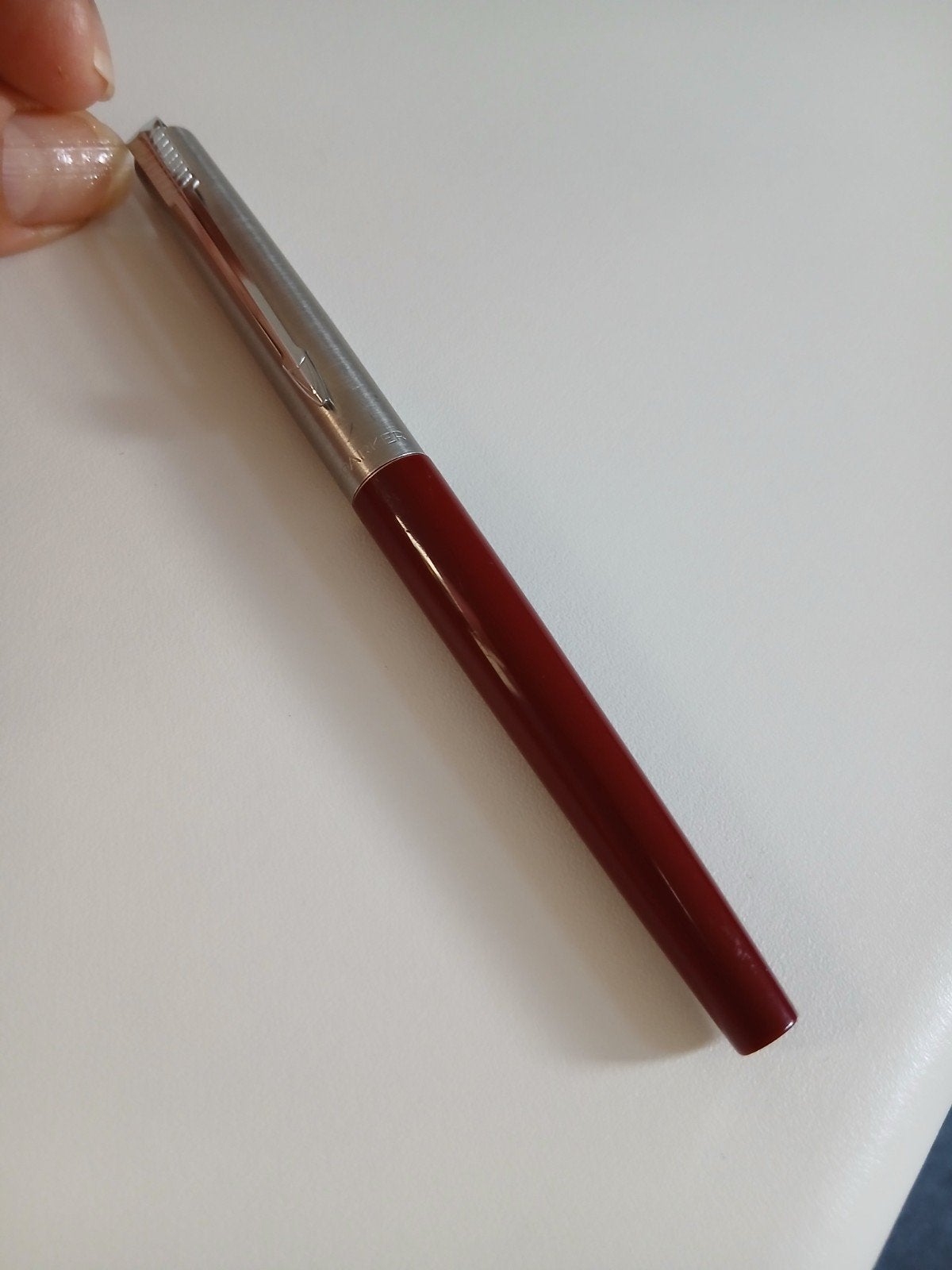 Parker vulpen vintage burgundy, Ophalen of Verzenden, Gebruikt, Vulpen, Parker