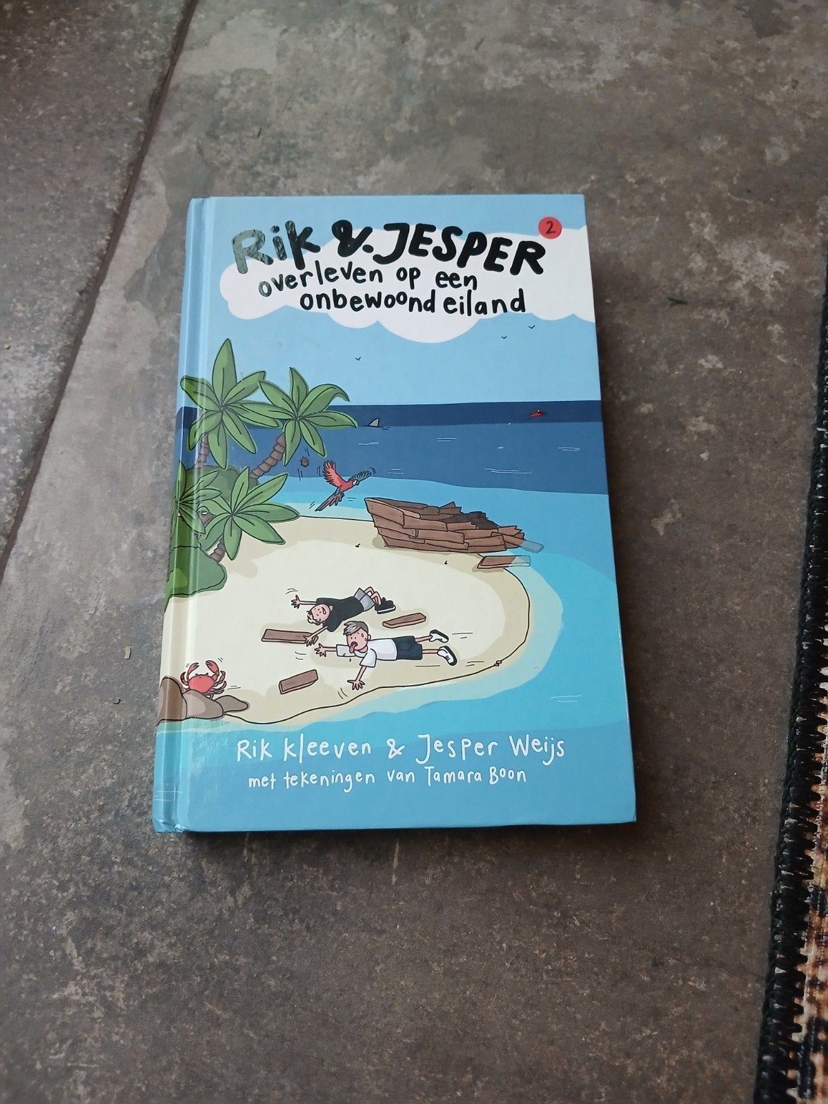 Rik en Jesper overleven op een onbewoond eiland, Fictie algemeen, Rik Kleeven; Jesper Weijs, Ophalen of Verzenden, Zo goed als nieuw