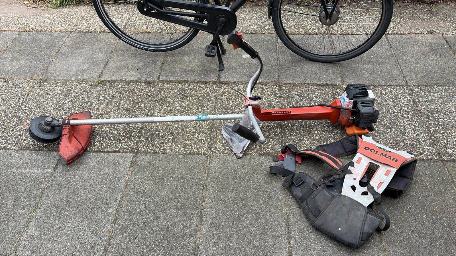 Goed onderhouden bosmaaier te koop, Ophalen, Zo goed als nieuw, 30 tot 50 cm, Benzine