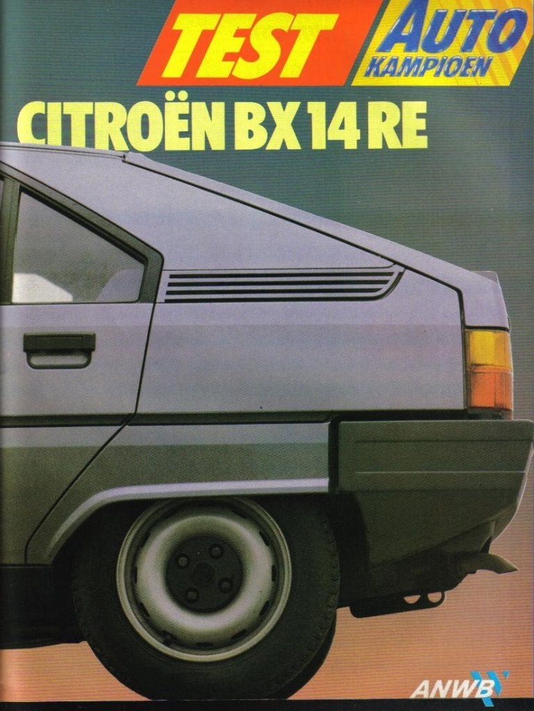 Autokampioen test Citroen BX 14 RE 1985, Ophalen of Verzenden, Gelezen, Citroën