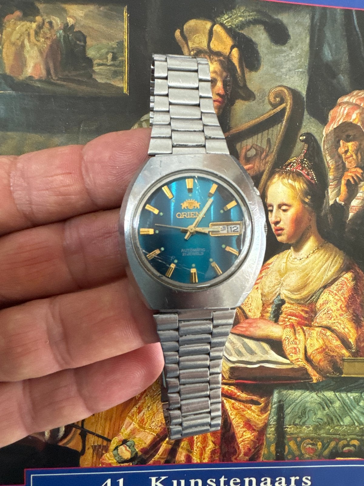 Vintage Orient Automatic 21 Jewels Heren Polshorloge, Staal, Met bandje, Polshorloge, 1960 of later
